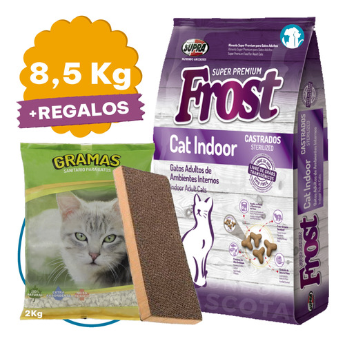Alimento Frost Cat Indoor Gato Adulto 8,5 Kg + Regalos