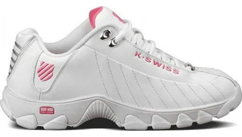 comprar Tenis K-swiss St329 Blanco Rosa 93426-156 Original De Dama