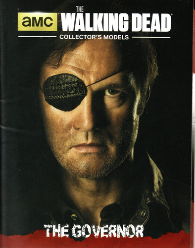 Revista + Miniatura The Governor - The Walking Dead - 12 Páginas Em Inglês - Editora Eaglemoss - Formato 15 X 19 - Capa Mole - 2015 - Bonellihq Abr24