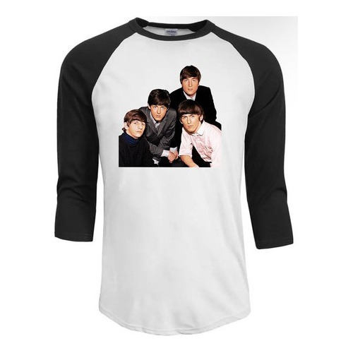 Polera The Beatles Puro Algodón Raglan