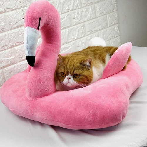 Sofá Cama Para Gatos Con Forma De Flamenco Petgrow, Cama Cál