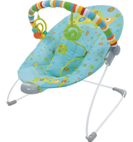 Bouncer Silla Mecedora Vibradora Para Bebe Portatil Juguetes Color Azul claro