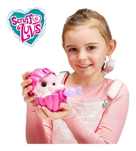 Imagen 3 de 8 de Peluche Mermaid Babies Scruff A Luvs Little Live Pets Orig