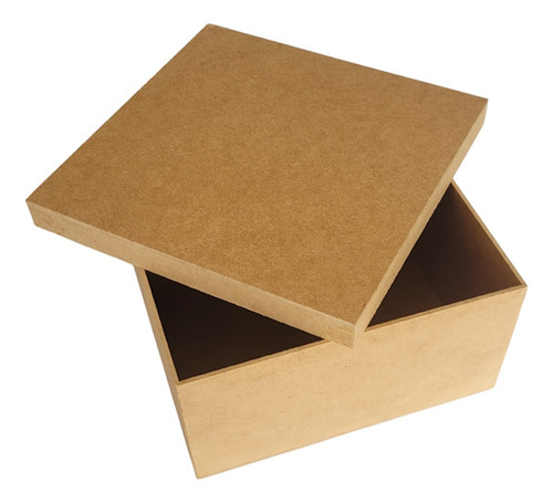 Kit 10 Caixa Mdf Cru Com Tampa 20x20x10 Convite Padrinhos 