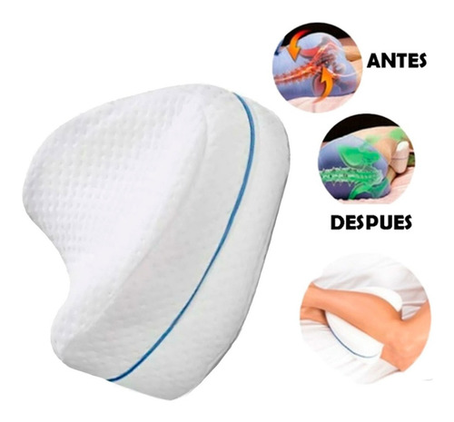 Imagen 2 de 8 de Almohada Ortopédica Entre Piernas Espuma Viscoelástica Cojín