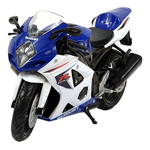 Moto Suzuki Gsx-r1000 Escala 1:12 New Ray Azul/blanco