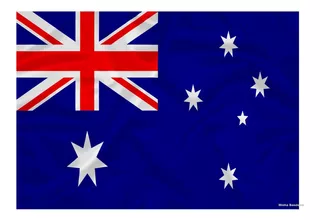 Bandeira Da Austrália Cores Nítidas Grande Com Garantia