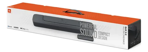 Barra De Som Compacta De 2 Canais Jbl Bar 2.0 Mk2 Com Dolby