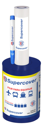 Kit Film Stretch Protector Cubre Valija Supercover Azul