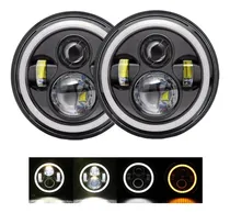Comprar 2 Faros Opticas Led Ojo De Angel 7 Pulgadas Jeep Ford A-vip