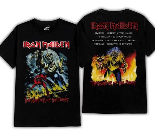 Iron Maiden Fear Of The Dark 331 Rock Metal Polera Dtf