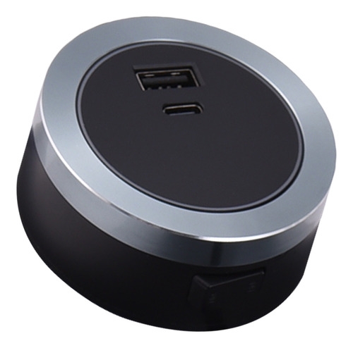 Adaptador Tipo C Socket Track Usb Y Adaptador De Riel Eléctr