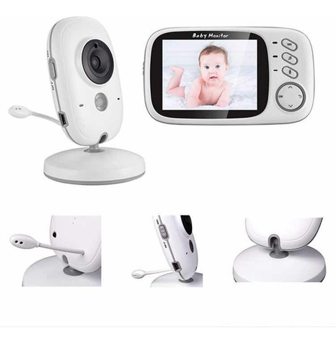 Monitor De Bebé Con Pantalla Lcd De 3.2 Comunicacion Doble