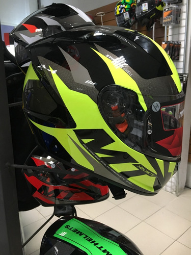Casco Mt Para Moto / Mt Helmets Stinger / Brave Amarillo
