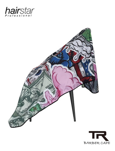 Capa Para Barberia Y Peluqueria 160cm*145cm Lisa Blanco