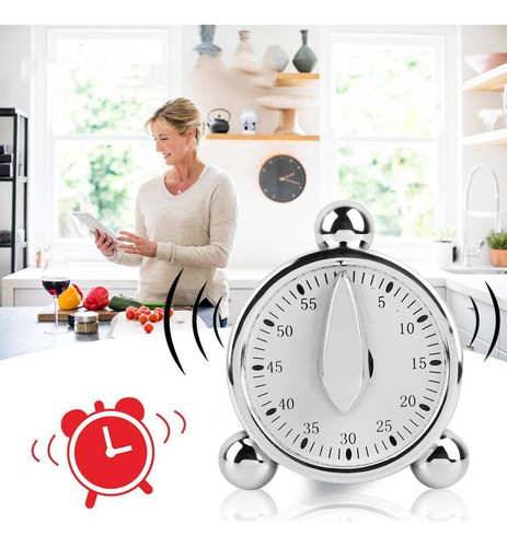 Qd1 Temporizador Mecánico Juego Cuenta Atrás Alarma Cocina