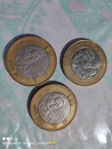 Modenas De 20 Pesos, Octavio Paz Y Centenario 