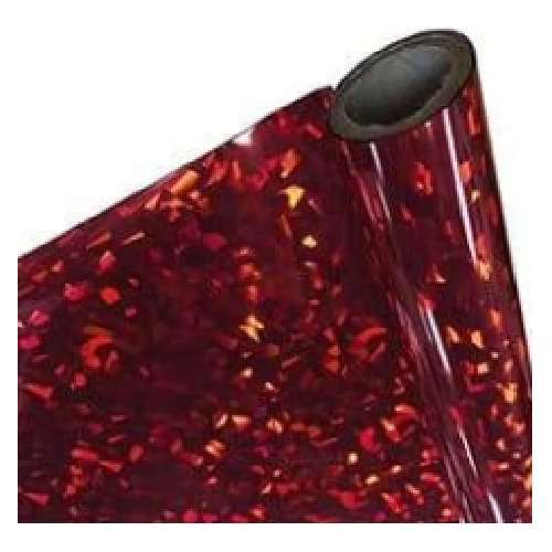 Papel Hologramado Regalo 70x50cm X 50 Und Rojo