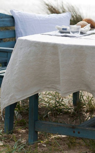 Imagen 3 de 8 de Mantel Lienzo Natural Washed Tipo Tussor 2.50 Mts