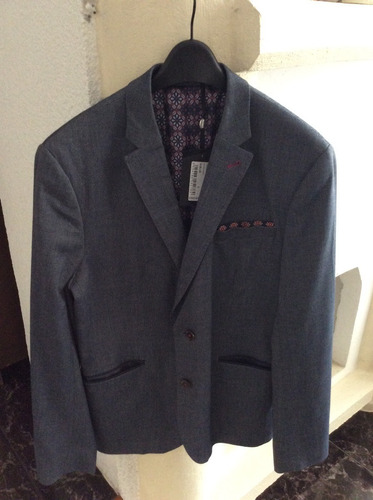 Padrisimo Blazer Ted Baker Azul Talla M 100% Original!!