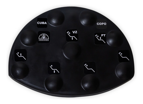 Pedal Comando Compatível Cadeira Odontológica Dabi E D700 Cor Preto
