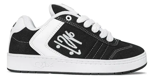 Tênis Qix Unissex Camurça Chorão Lado B | Várias Cores Preto/branco 43 Br