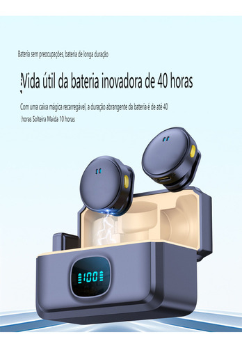 B Microfone De Lapela Sem Fio Para iPhone/android