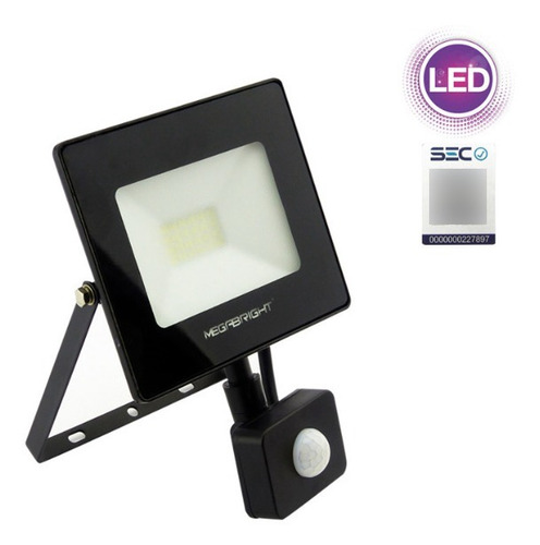 Foco Led Exterior Con Sensor De Movimiento 20w Luz Fria Sec