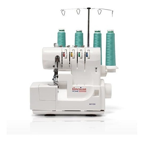 Máquina De Coser Remalladora Ah100, Fácil De Usar, Con