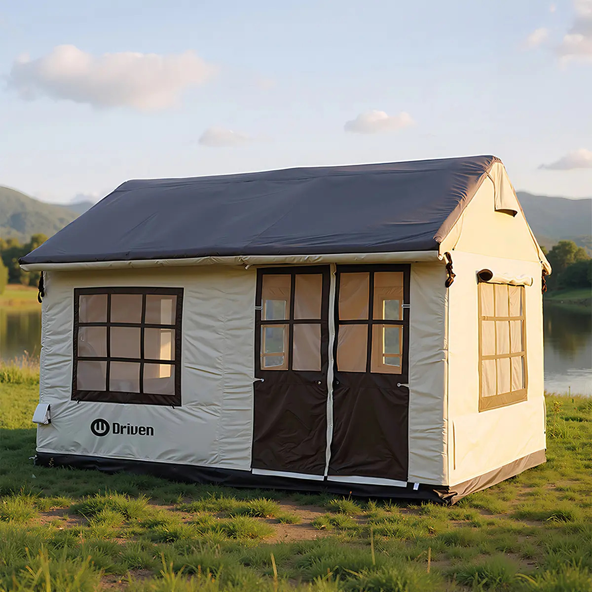 Carpa Casa Inflable 6 Personas camping Con Compresor - Driven Color Arena