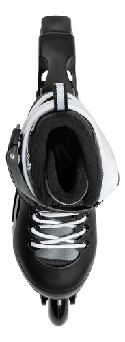 Fury - Patines Línea Ajustables Niños, Blanco Y Negro...