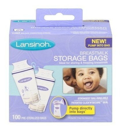 100 Bolsas Almacena Leche Materna Lansinoh Env Gratis Expres