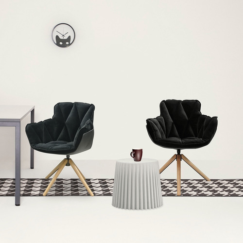 Sillon Berlin Tapiz Negro/negro - Ziyaz
