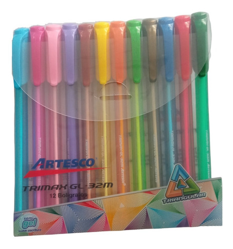 Estuche Bolígrafos X12 Colores Surtidos 