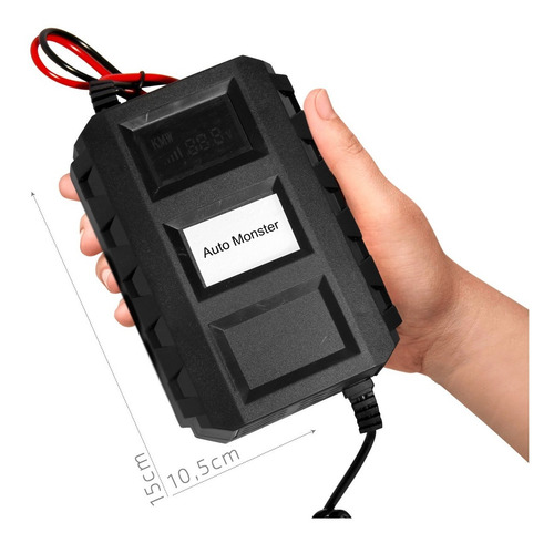 Imagem 5 de 6 de Carregador Bateria Digital Portátil Automotivo E Moto 12v 7a