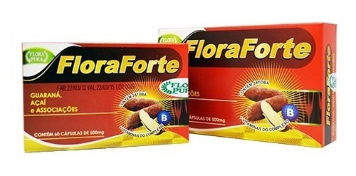 Flora Forte 60 Cáp C/ 500mg Energetico E Revigorante Sexual