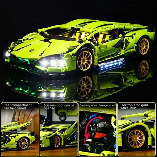 Caja Lamborghini Pequeña Color Vaca Verde 1:14 Empaque 1280