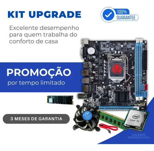 Kit I5 8500 + Placa Mãe H110 + 8gb Ddr4 + Nvme 240gb
