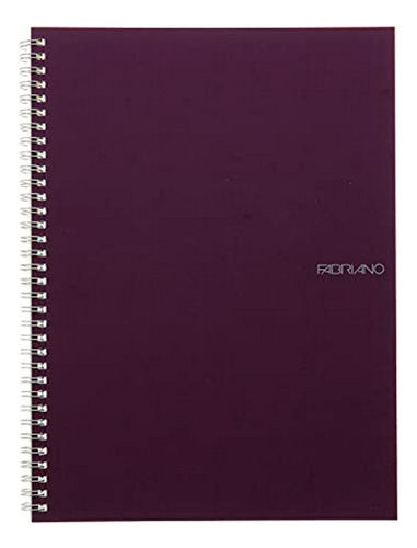 Fabriano Ecoqua Cuadernos Espiral Vino 8,25 X 11,7 En Blanco