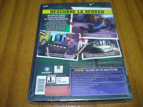 Juego Para Pc / Csi: Pruebas Ocultas (nuevo Y Sellado)