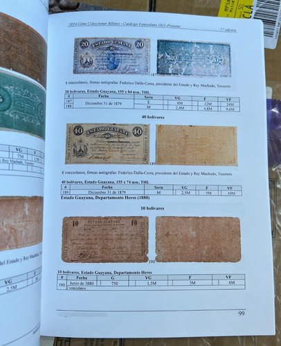 Imagen 5 de 9 de Libro 2024 Cómo Coleccionar Billetes Catálogo Venezuela