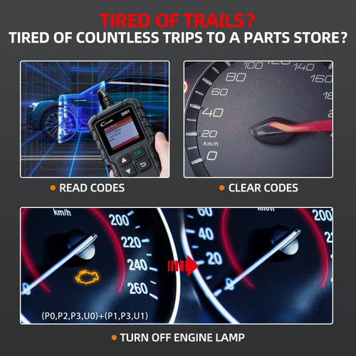 Imagen 4 de 7 de Escaner Launch Creader 3001 Automotriz Obd2 Multimarca Motor
