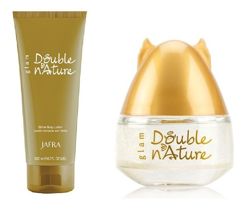 Double Nature Glam Jafra + Locion Corporal Con Brillo 