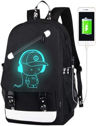 Mochila De Niños C/puerto De Carga Usb C/ Candado Antirrobo 