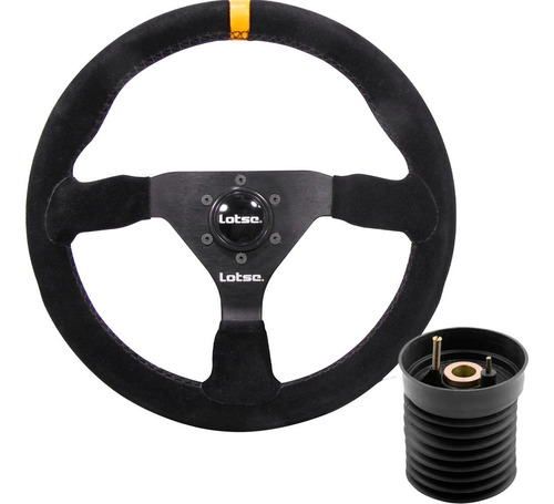 Volante Esportivo Lotse Gt330 + Cubo Para Peugeot 206 04/10