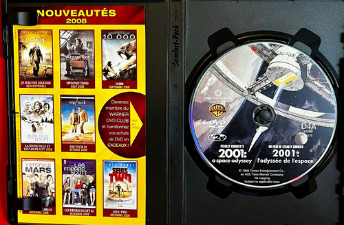 Película Dvd 2001 Odisea Del Espacio Kubrick Francesa Rara (Usado)
