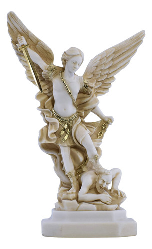San Miguel Arcángel Derrotado A Lucifer Estatua Griega