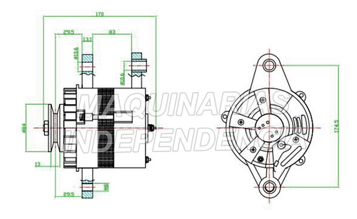 Alternador Autoelevador Motor Dalian Deutz Ca498