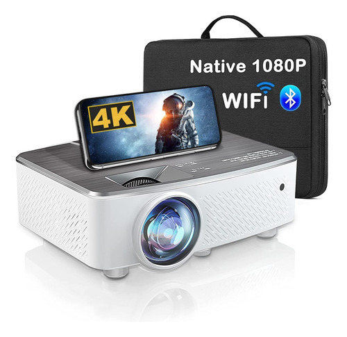 Proyector Bluetooth Wifi, Proyector De Películas Hd Hd Nativ