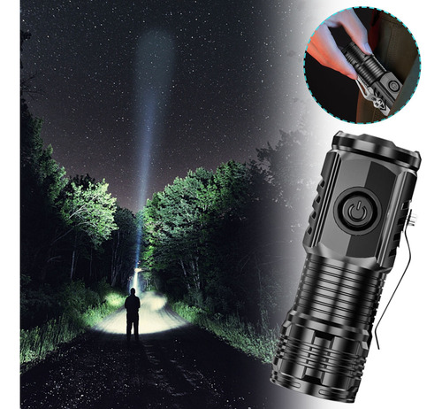 Mini Linterna Led Led De Luz Fuerte, Superbrillante, Larga,